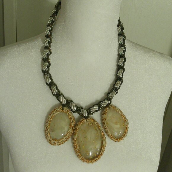 Anthropologie Statement Bib Necklace - Picture 4 of 5